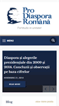 Mobile Screenshot of prodiasporaromana.org