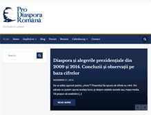 Tablet Screenshot of prodiasporaromana.org